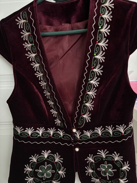 Казахский жилет велюр