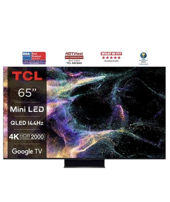 TCL 65C845 X2 – 65" Mini LED 4K 144Hz – revizia nouă + GARANȚIE