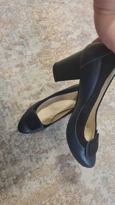 Pantofi de dama bleumarin piele 38