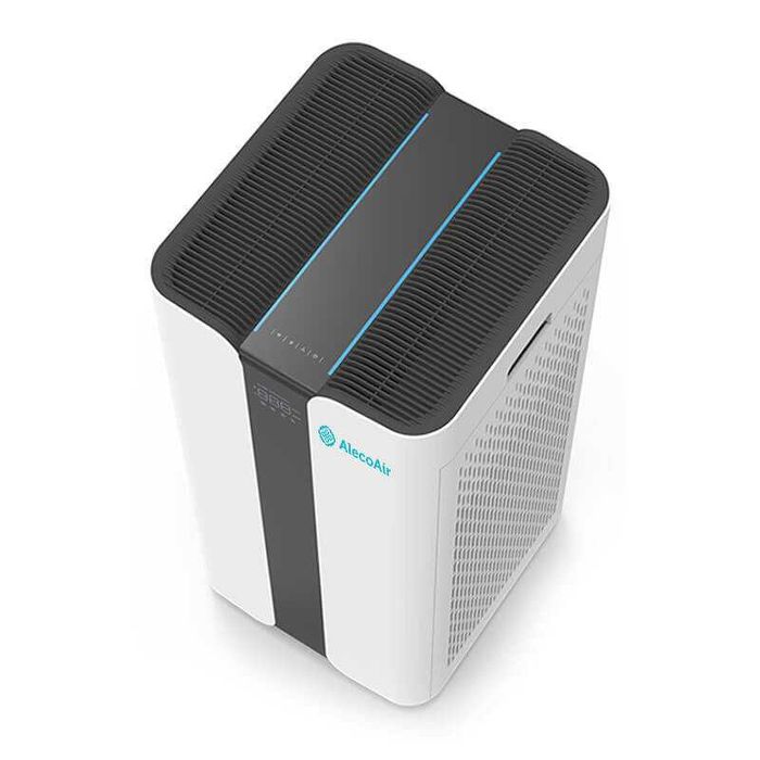 Purificator de aer AlecoAir P120 MONOLITH, 2 x Filtre True Hepa & Carbon, 2 x Lampi UV-C, Ionizare, WiFi, Aplicatie