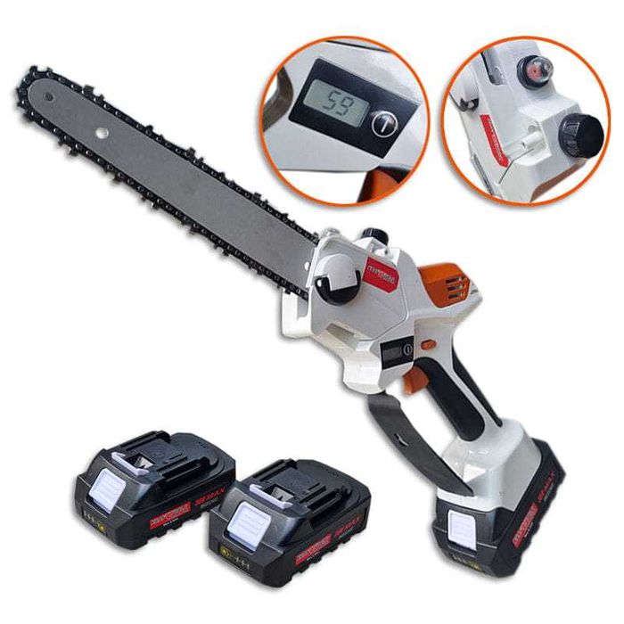 Акумулаторен Трион/Резачка 36V 8Ah с автоматично омасляване 2 вериги