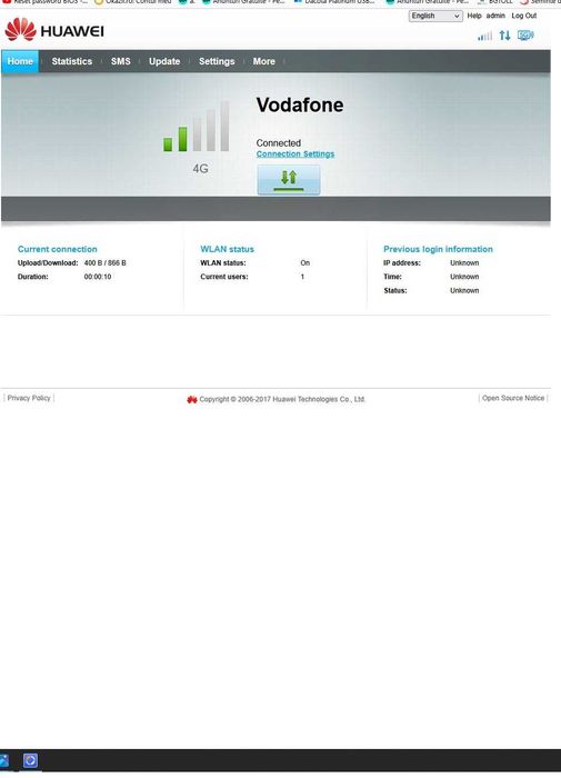 Modem 4G LTE GSM Huawei B525s-23a, 64 utilizatori, 2.4GHz/5GHz