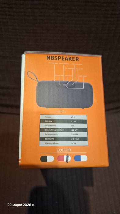 Блутут колонка NB-051 с Радио, USB, TF