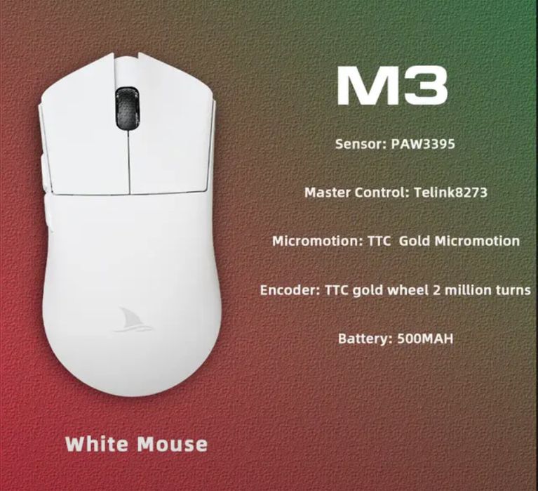 Darmoshark M3 26.000DPI +2K Dongl игровая мышь для киберспорта