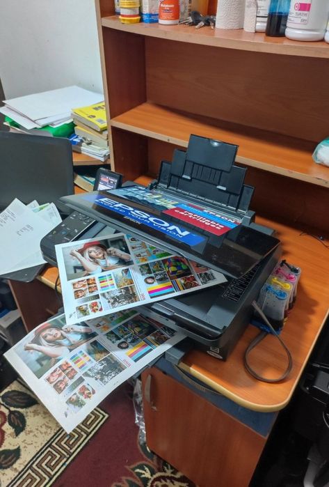 Epson 410 dyuzi 100% rasmlarga qarang chiqarishi idialni.Prabegi 1450