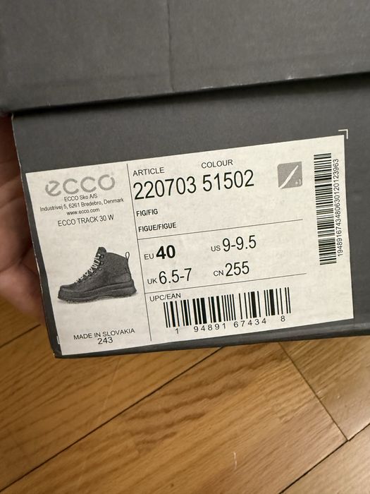 Ecco ботинки новые женские 40