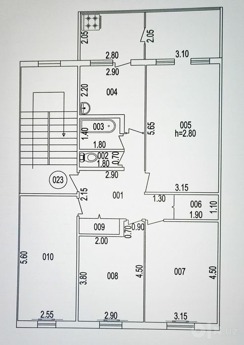 Райцентрда 4 хонали 93 м² уй сотитади