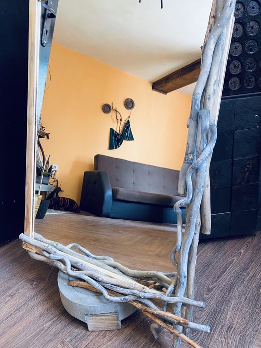 Артистично огледало с клонки – ръчна изработка