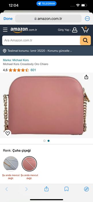 Michael Kors Брендовое сумка персикового цвета