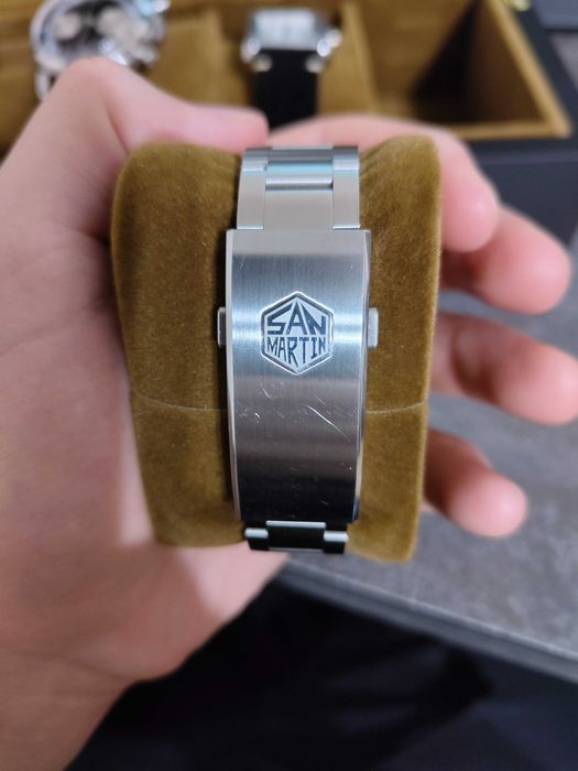 Ceas San Martin SN0129-G-B GMT Aventurine