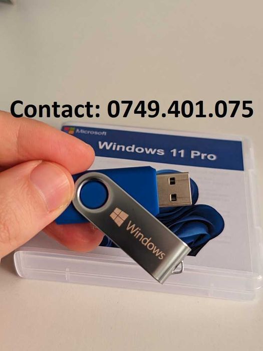 Stick-uri USB noi nouțe cu Windows XP, 7, 8.1, 10, 11 Pro cu licență!