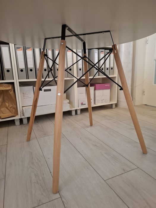 Masa rotunda Ø100, h 75 cm, alba