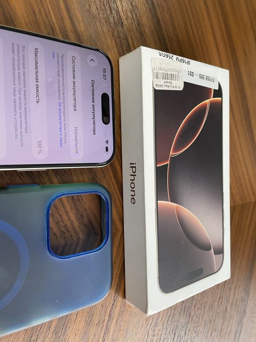 iPhone 16 Pro Max 256 GB/Ёмкость батареи — 100%