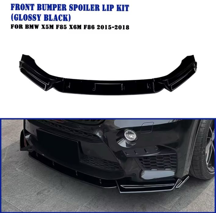Lip Prelungire buza bara fata BMW X5M X6M F85 F86 tip Maxton