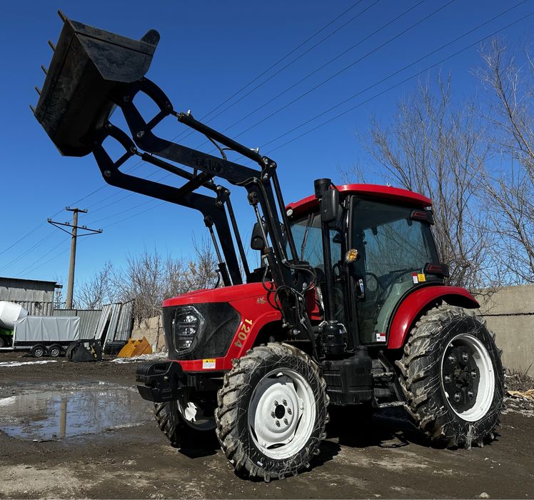 Трактор 90л.с. Китай. Новый!4ВД. ВОМ, кунг с ковшем!