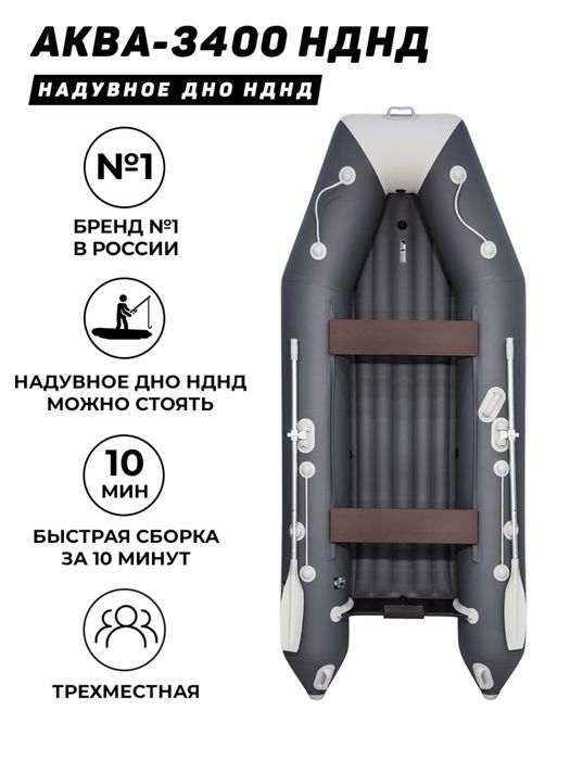 Лодка надувная АКВА 340 НДНД