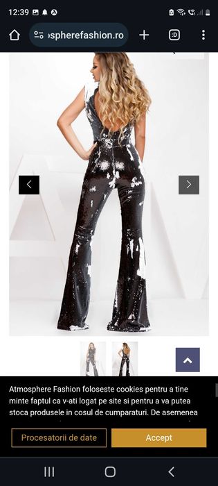 Salopeta paiete reversibile dama