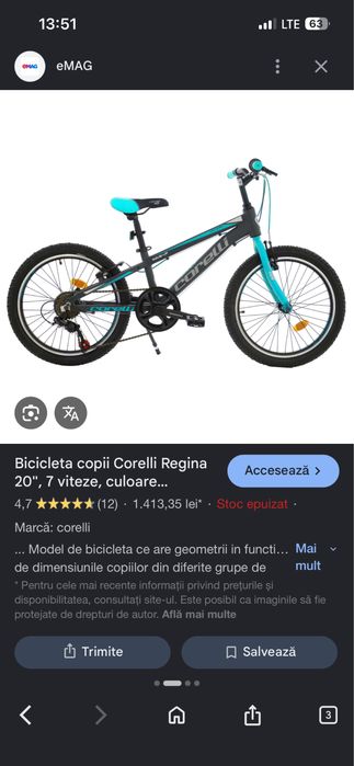 Vand bicicleta Correlli Regina