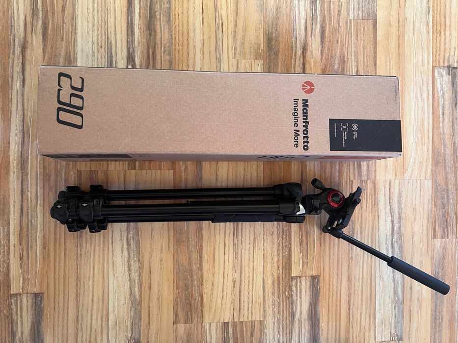 статив Manfrotto 290 Light Комплект + флуидна видео глава Befree Live Fluid Head