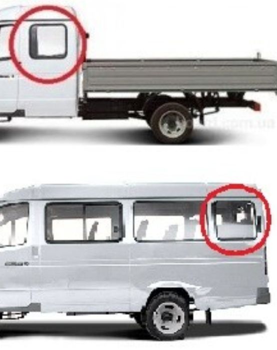Стёкло боковое на Газель