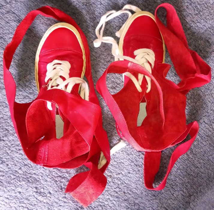 Високи кожени кецове. Размер 36