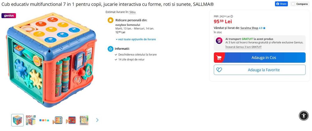 Cub educativ multifunctional 7 in 1