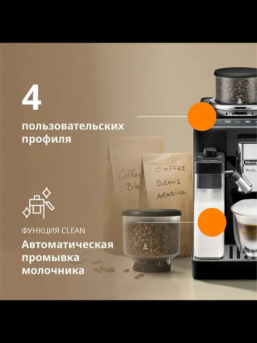 Кофемашина DeLonghi Rivelia Perfetto EXAM440.55.B