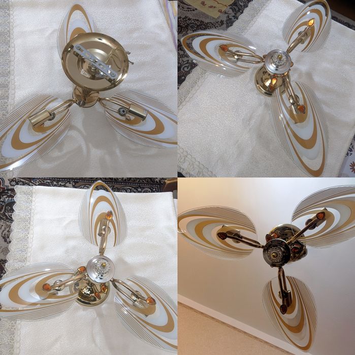 Люстра 3 рошковый