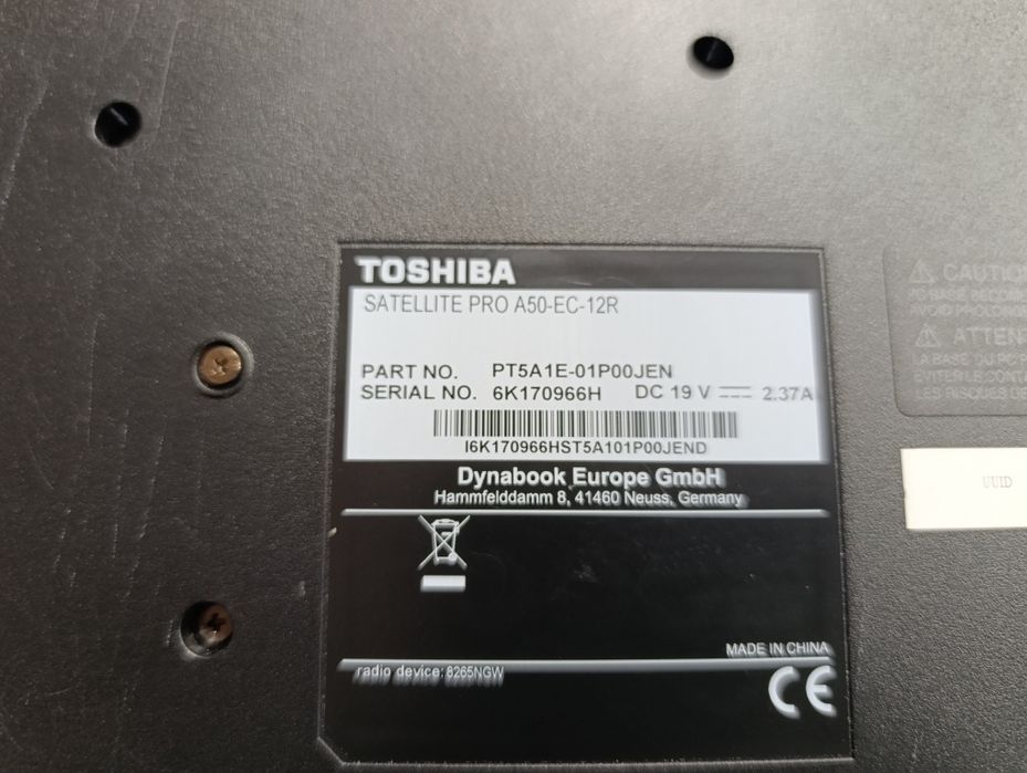 Лаптоп-Toshiba Sattelite Pro -Core i5-8250,Ram 16gb,Ssd 256