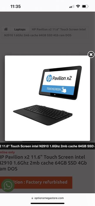 HP Pavilion x2 TouchScreen 11” detasabil PIESE DE SCHIMB