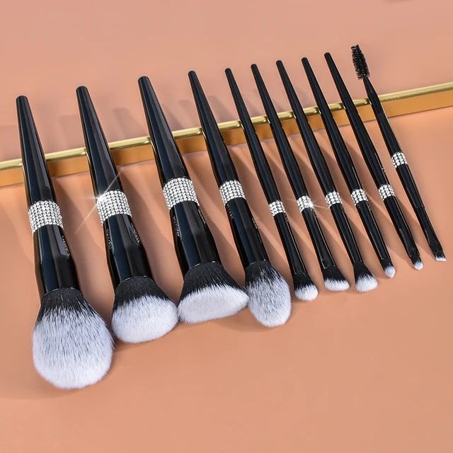 Delux Set de 12 perii profesionale pentru make-up