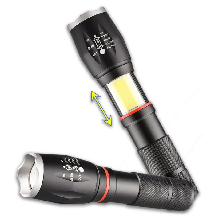 safety Invoice Barter Lanterna TacLight 2in1 LED + COB zoom faze lumina SOS Bucuresti Sectorul 3  • OLX.ro