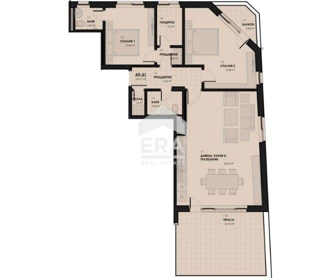 Продава се Тристаен апартамент в София, Лагера - 146 кв.м за 874 €/кв.м - Снимка #4