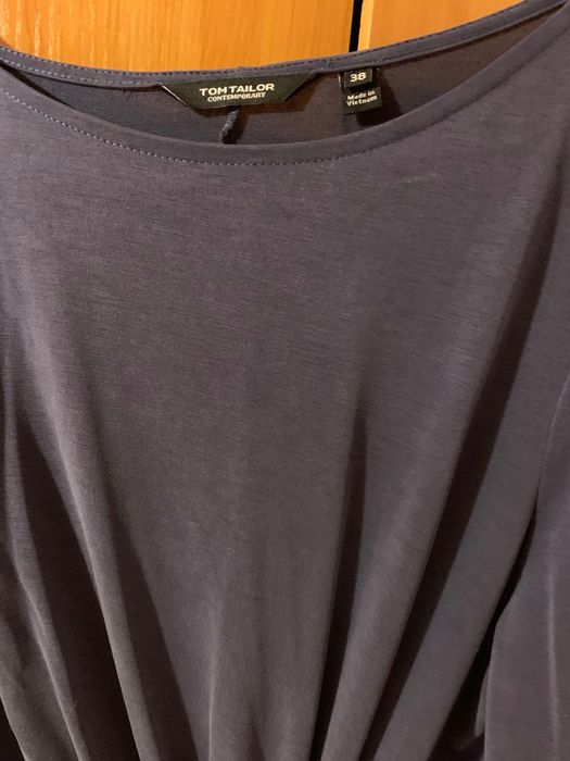 Tom Tailor Стилна и ефирна рокля в тъмно синьо