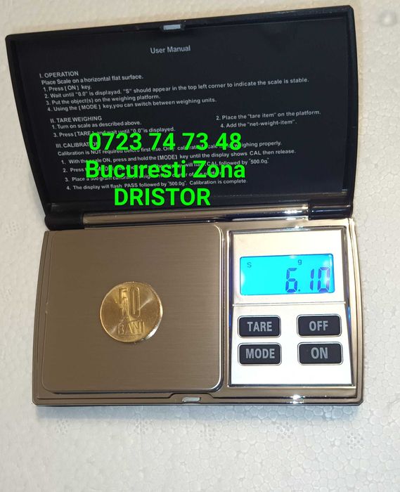 Cantar aur mini cantar bijuterii NOU