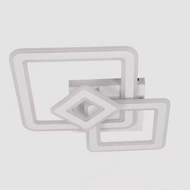 Led полилей абажур Hydrangea 160W с дистанционно управление, Бял