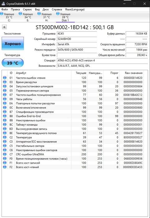 Жесткий диск, HDD, 500gb