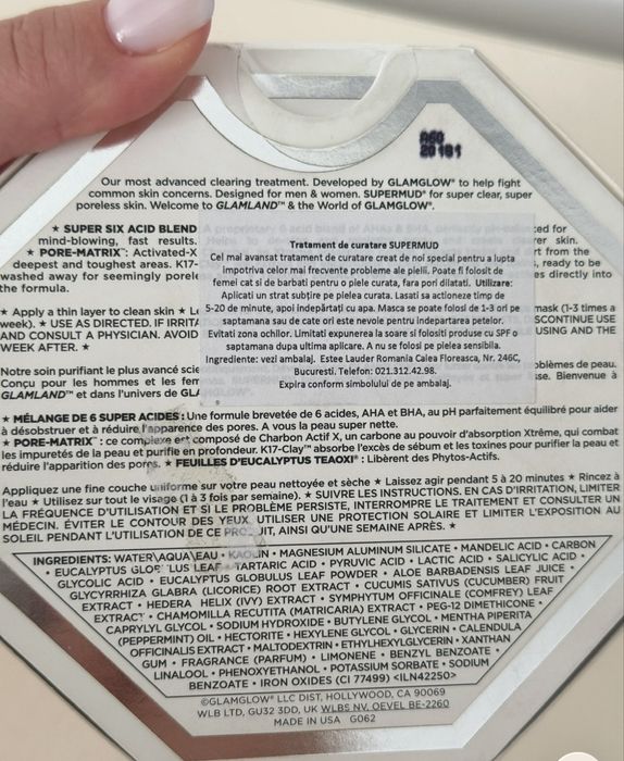 Glamgkow Supermud clearing treatmen