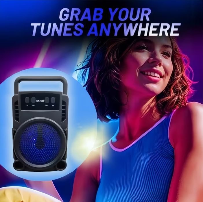 Boxă GTS-1360 prin Bluetooth