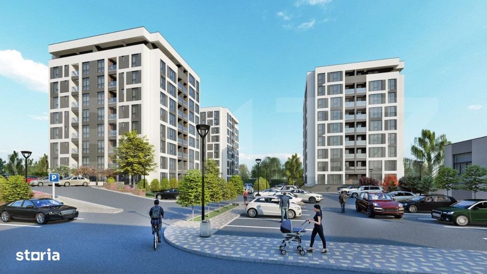 Apartament 3 camere, bloc nou, 60 mp, Traian Vuia