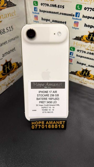 Hope Amanet P3 Iphone 17 Air Gold