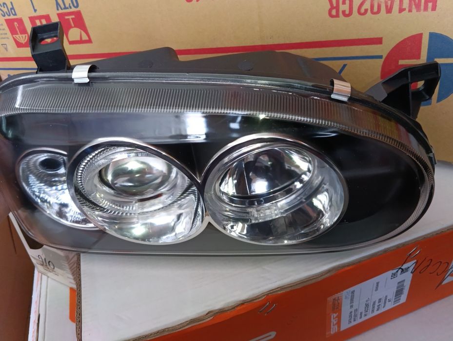 Гольф 3 фара хрусталь, чёрный ангел