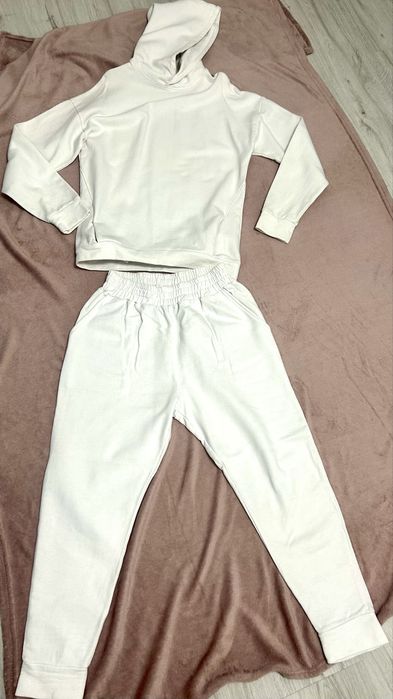 Trening barbati, alb, bumbac, masura S