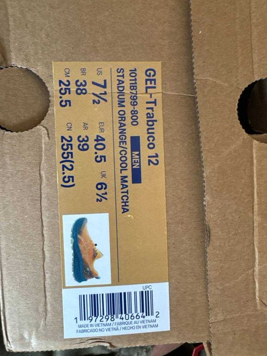 Мужские беговые кроссовки ASICS GEL-Trabuco 12! Новые в коробке!