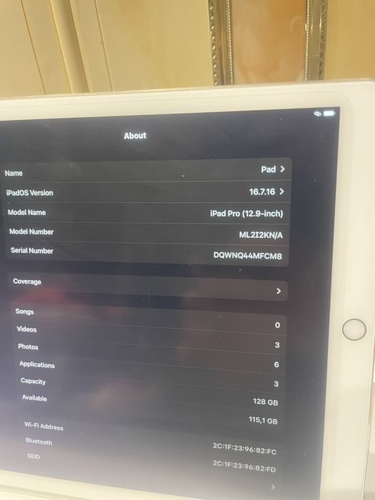 Apple iPad Pro 12,9'' 128Gb Gold