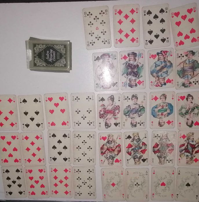 carti joc vechi anii 80 salon playng cards no66