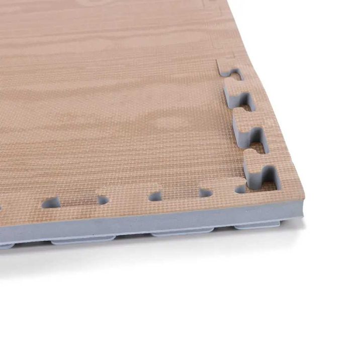 Настилка Татами Дърво/сиво – 100×100×2 см, Татами Дървен Профил