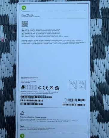 Iphone 17 pro max 1tb