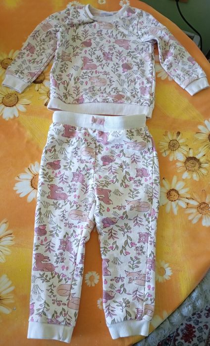 Памучен ватиран детски комплект