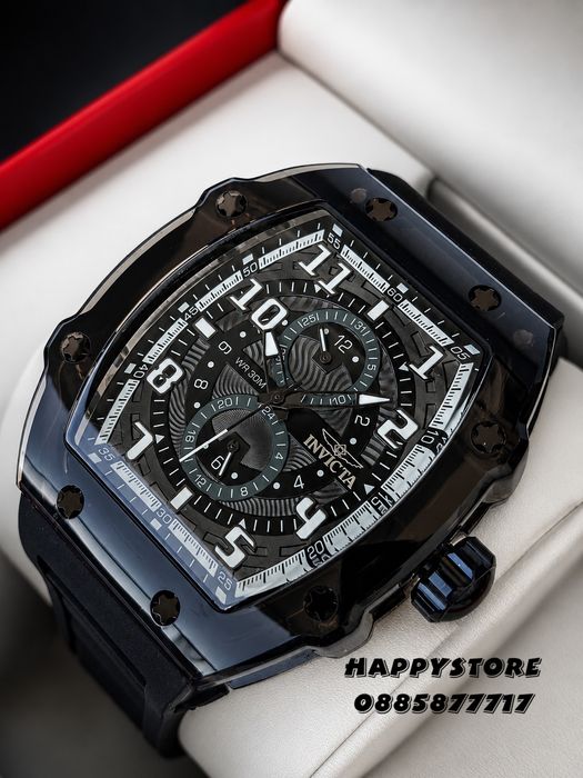 INVICTA Cyclone Black 49 mm, Инвикта нов мъжки часовник